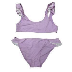Zara Girls Ruffle Bikini Swimsuit Set size 13-14